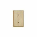 Atron Electro Atron Wallplate, 1-Gang, Wood, White 1037R